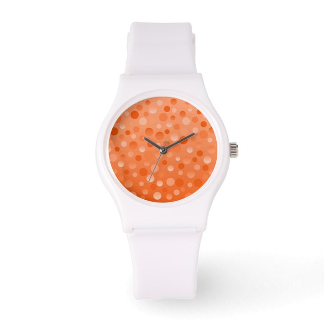 Orange Fizz-utskriftsruta Armbandsur (Framsida)