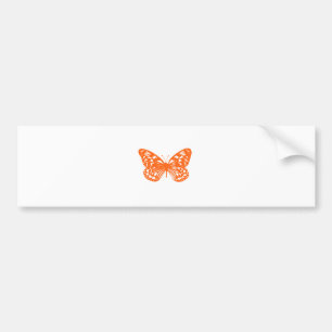 Orange fjäril bildekal