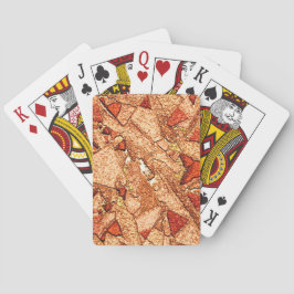 Orange fläckfärgad vulkaniska sten teckning casinokort