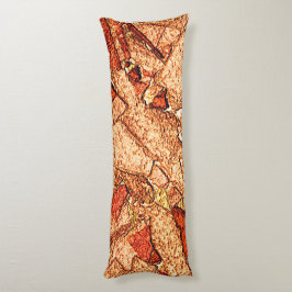 Orange fläckfärgad vulkaniska sten teckning kroppskudde