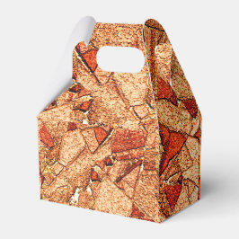 Orange fläckfärgad vulkaniska sten teckning presentaskar