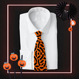 Orange Fladdermus Halloween-taloky Vampre Mönster Slips