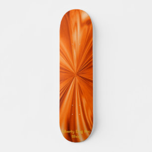 ORANGE FLAMING SHREDDER PRO SKATEBOARES SKATEBOARD BRÄDA 19,5 CM