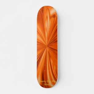 ORANGE FLAMING SHREDDER PRO SKATEBOARES SKATEBOARD BRÄDA 20 CM