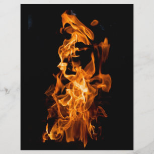 Orange flamma reklamblad
