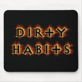 Orange Flash Dirty Habits Mousepad Musmatta