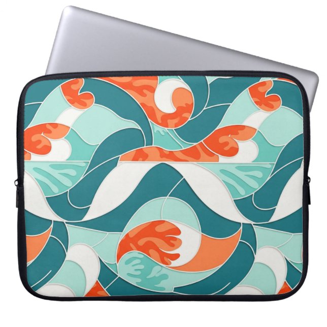 orange flow laptop fodral (Framsidan)
