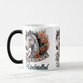 Orange Flower Adorse Horse: Feminin Artistry Magisk Mugg