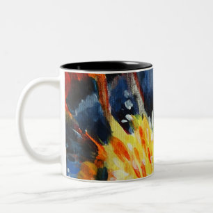 Orange Flower Art Mugg