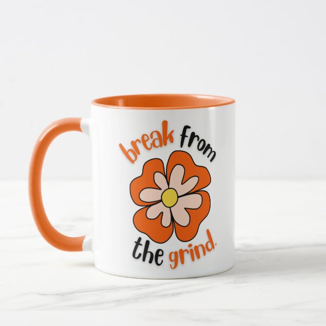 Orange Flower BFTG Coffee Mugg (Vänster)