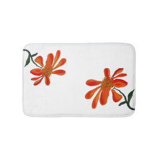 Orange flower by Lydia's Art Sangria Badrumsmatta