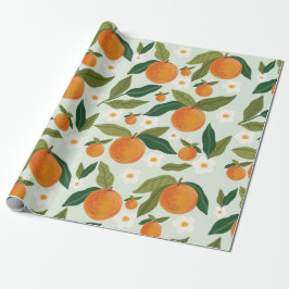 Orange Flower Citrus Clementine Presentpapper