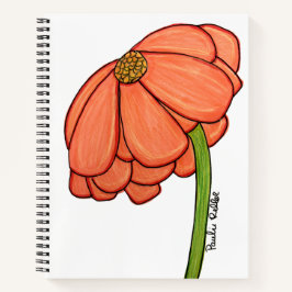 Orange Flower Notebook