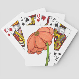 Orange Flower Notebook Casinokort