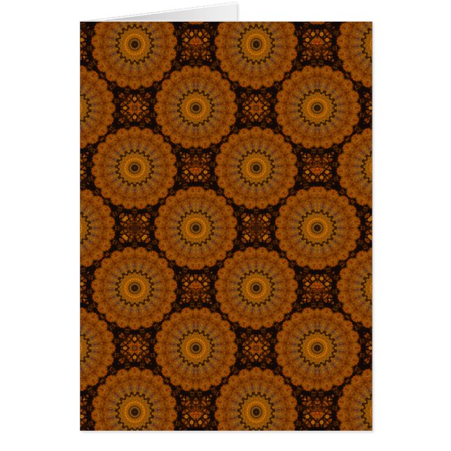 Orange Flowers Hälsningskort (Framsidan)