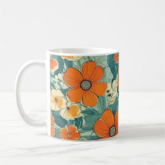 Orange Flowers Mugg