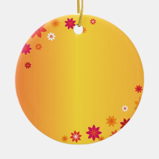 Orange Flowers Ornament (Framsidan)