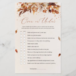 Orange Flowers sjunker Blommigt Boho över eller un