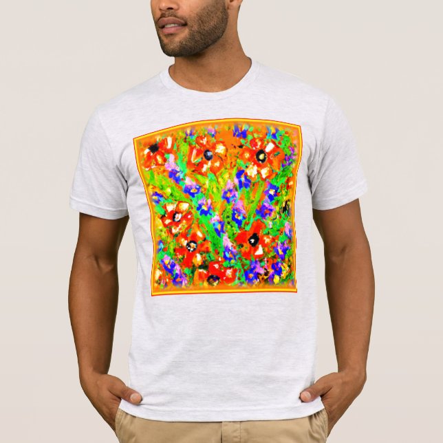 "Orange Flowers", slutmålning. Köp nu T Shirt (Framsida)