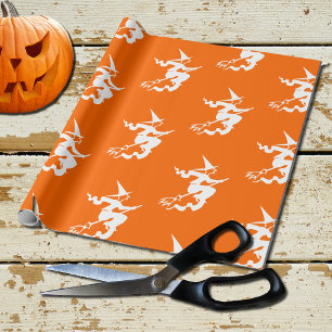orange - flygande häxa presentpapper