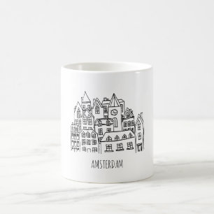 Orange för Amsterdam nederländsk Holland Kaffemugg