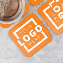 Orange för anpassningsbar Promoted Business Logoty