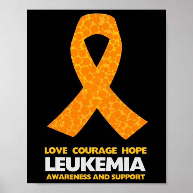 Orange för cancermedvetenhet poster (Framsidan)
