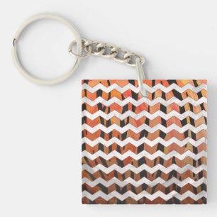 Orange för Chevron Tiger-Hett och svart utskrift