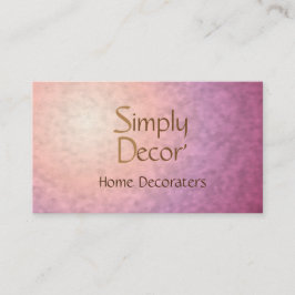 Orange för chic Söt Rosa > Affärskort för heminläs Visitkort