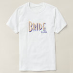 Orange för City Chic Blek  Bride T Shirt<br><div class="desc">Vår Chic skjortor i blek-orange den här är till för BRIDE i trendigets referenskontrollteckensnitt. Plocka din favpassning - t-shirt, överdimensionerad te för ett baddräkt eller sömnskjorta, tröja eller hotell. Vare sig du är på väg till brunch, dansar hela natten eller bara samordnar det kutaste före bröllop bilder, är det här...</div>