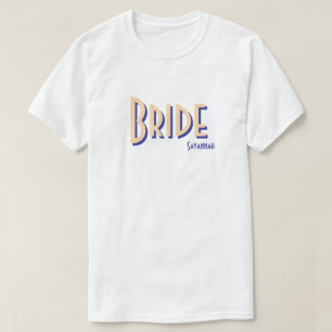 Orange för City Chic Blek  Bride T Shirt