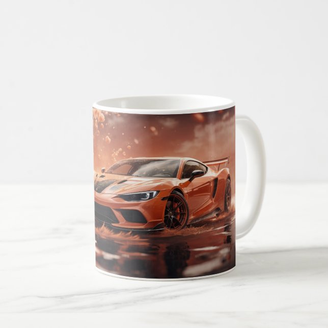 Orange för drivning av Tävla Kaffemugg (Framsida höger)