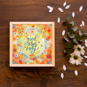 Orange för enbart inspiritivitet för söt Good Vibe Poster
