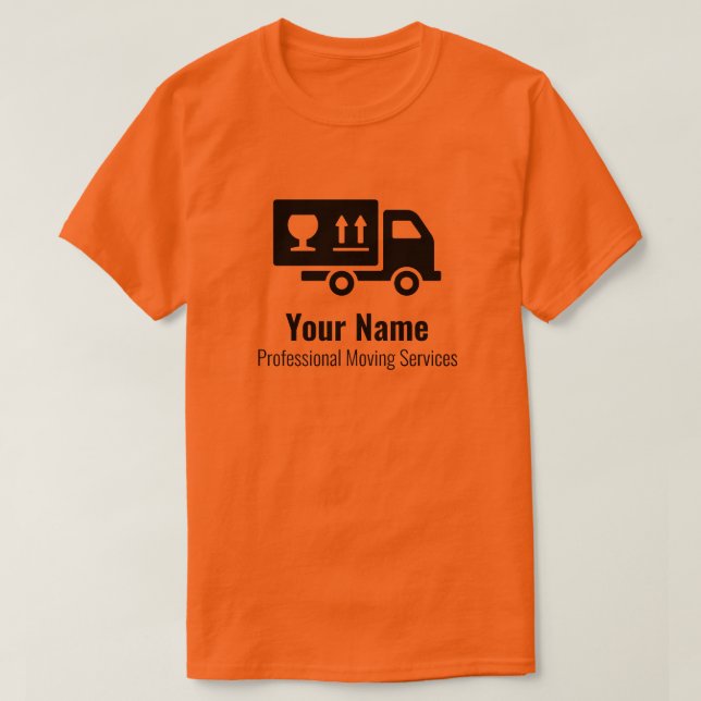 orange för flytta av anpassade t shirt (Design framsida)