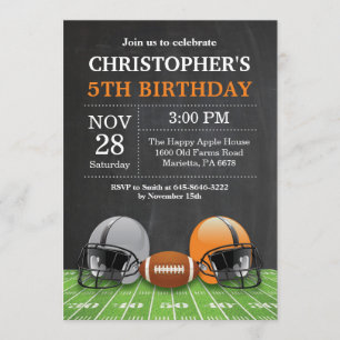 Orange för födelsedagsfest för inbjudningar