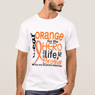 Orange för för broderms för hjälte 2 åtskilli t shirt