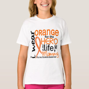 Orange för för mammams för hjälte 2 åtskillig tee shirt