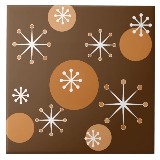 Orange för förbränning av atomera stjärnor kakelplatta (Framsidan)