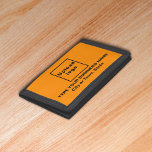 Orange för företagsvariant, trefaldig nylonplatta<br><div class="desc">Trifold nylon som du kan anpassa för att lägga din verksamhet i namn. Du kan ge det till dina lojala kunder som ge. Ett presentobjekt med ditt företag namn för att bygga medvetenheten om varumärket namn. Ett tillbehör som du kan inkludera i marknadsföring-material för att marknadsföra ditt företag eller ge...</div>