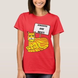 Orange för Ginger cat rödhårig roligt gingers aubu T Shirt