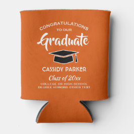 Orange för gratulerar Studentfest Vit och svart