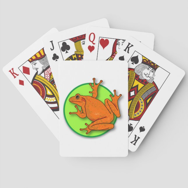 Orange för grovkorg casinokort (Baksidan)