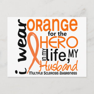 Orange för Hero 2 Make MS Många Sclerosis Vykort