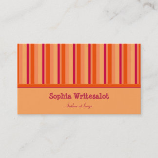 Orange för kålfärgsbär av rand visitkort