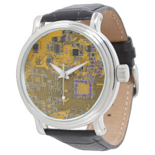 Orange för kretskort med PCB-kretskort Armbandsur