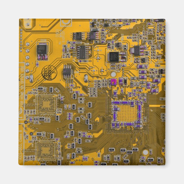 Orange för kretskort med PCB-kretskort Magnet (Framsidan)