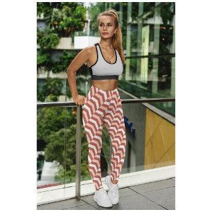 Orange för lackering i Cute Classy Yoga Workout Leggings
