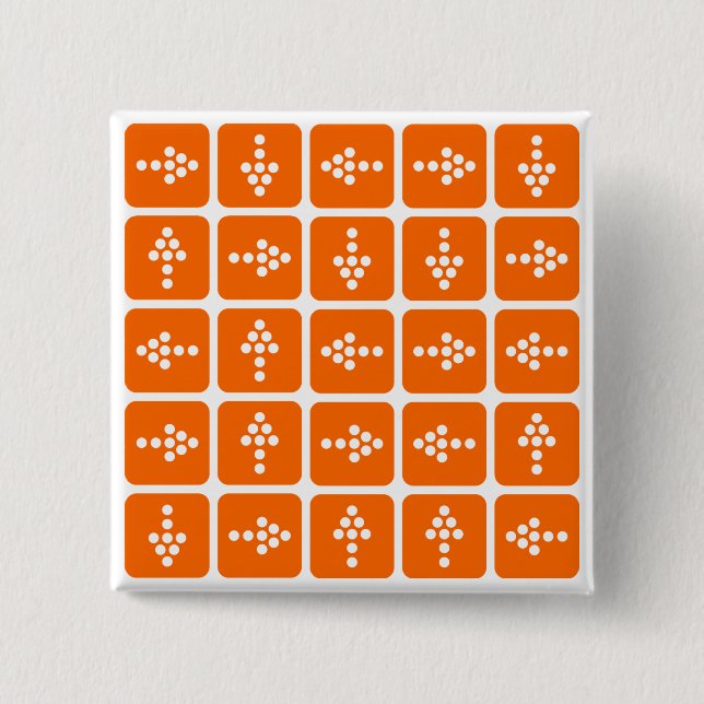 ORANGE för LED-pilkvadrat Knapp (Framsida)