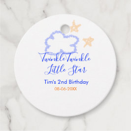 Orange för lila av Twinkle twinkle Little Star-föd Gåvor Etiketter