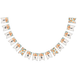 orange för lilla lycklig-babyduschbanderoll vimplar